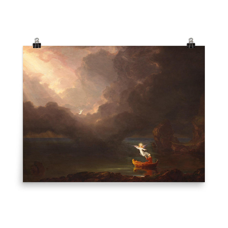 The Voyage of Life: Old Age by Thomas Cole, 1842 poster on a plain backdrop in size 8