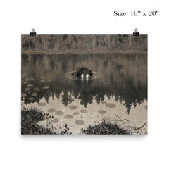 The Water Sprite by Theodor Kittelsen, 1892 poster 2