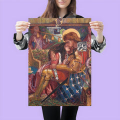 The Wedding of St George and Princess Sabra by Dante Gabriel Rossetti, 1857 poster 3