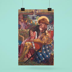 The Wedding of St George and Princess Sabra by Dante Gabriel Rossetti, 1857 poster 6