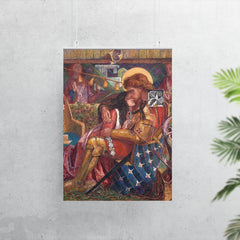 The Wedding of St George and Princess Sabra by Dante Gabriel Rossetti, 1857 poster 7