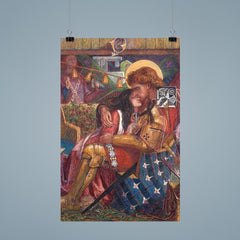 The Wedding of St George and Princess Sabra by Dante Gabriel Rossetti, 1857 poster 9