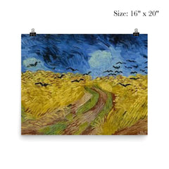 The Wheatfield With Crows by Vincent van Gogh poster 2