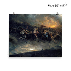 The Wild Hunt of Odin by Peter Nicolai Arbo, 1872 poster 2