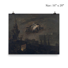 The Witches of the Bell Tower by José Benlliure Gil, 1878 poster 2