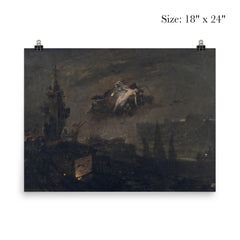 The Witches of the Bell Tower by José Benlliure Gil, 1878 poster 5