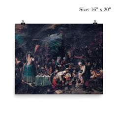 The Witches Sabbath by Frans Francken the Younger, 1607 poster 2