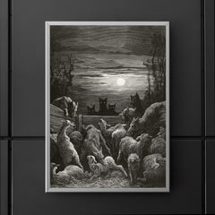 The Wolves and the Sheep by Gustave Dore, 1867 poster 5