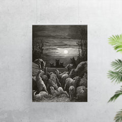 The Wolves and the Sheep by Gustave Dore, 1867 poster 7