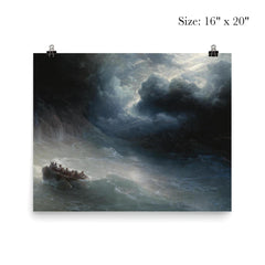 The Wrath of the Seas by Ivan Aivazovsky, 1886 poster 2