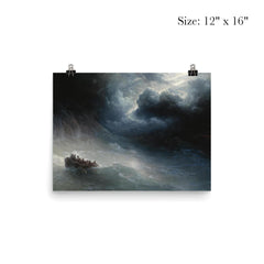 The Wrath of the Seas by Ivan Aivazovsky, 1886 poster 3