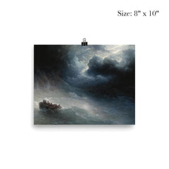The Wrath of the Seas by Ivan Aivazovsky, 1886 poster 4