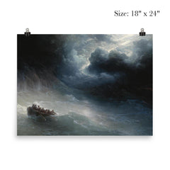 The Wrath of the Seas by Ivan Aivazovsky, 1886 poster 5