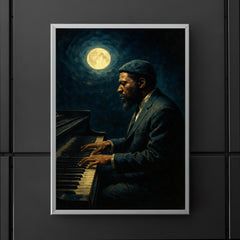 Thelonious Monk alone at midnight piano poster 5