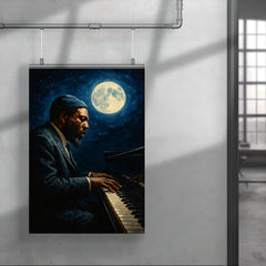 Thelonious Monk at midnight piano poster 4