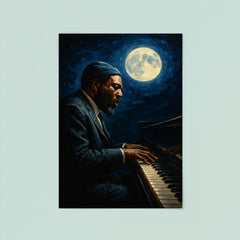 Thelonious Monk at midnight piano poster 8