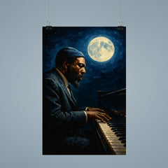 Thelonious Monk at midnight piano poster 9