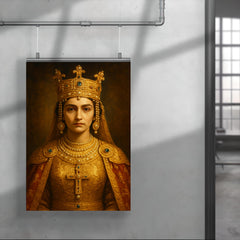 Theophanu in Ottonian imperial gold and pearls poster 4