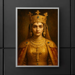 Theophanu in Ottonian imperial gold and pearls poster 5