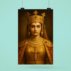 Theophanu in Ottonian imperial gold and pearls poster 6
