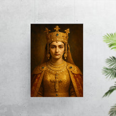 Theophanu in Ottonian imperial gold and pearls poster 7