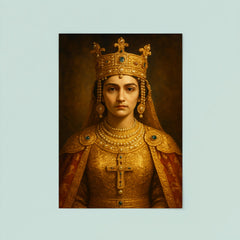 Theophanu in Ottonian imperial gold and pearls poster 8