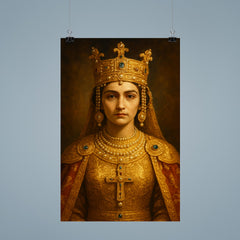 Theophanu in Ottonian imperial gold and pearls poster 9