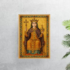 Theophanu Skleraina crowned in Ottonian manuscript splendor poster 7