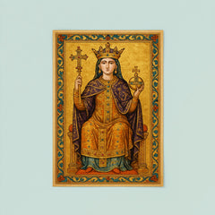 Theophanu Skleraina crowned in Ottonian manuscript splendor poster 8