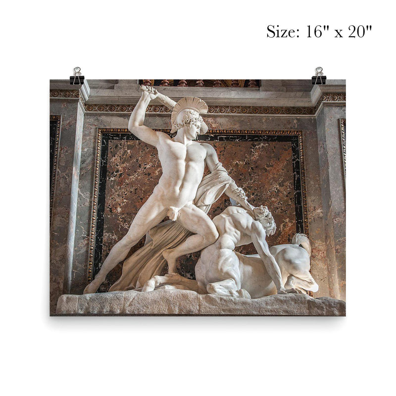 Theseus Fighting the Centaur by Antonio Canova, 1804–1819 poster 2