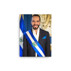 Nayib Bukele Poster Print - Official Portrait - Canvas Wall Art