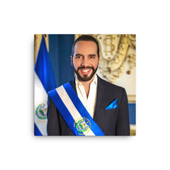 Nayib Bukele Poster Print - Official Portrait - Canvas Wall Art