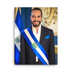 Nayib Bukele Poster Print - Official Portrait - Canvas Wall Art