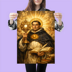 Thomas Aquinas radiant with sunburst monstrance poster 3