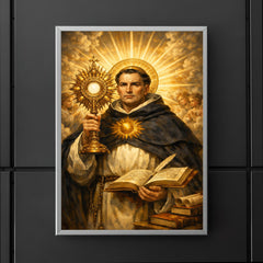 Thomas Aquinas radiant with sunburst monstrance poster 5