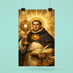 Thomas Aquinas radiant with sunburst monstrance poster 6
