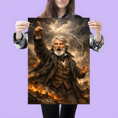 Thomas Carlyle thunderous prophet pose poster 3