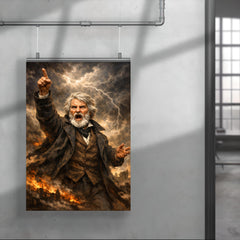 Thomas Carlyle thunderous prophet pose poster 4
