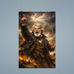 Thomas Carlyle thunderous prophet pose poster 9