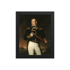 Thomas Cochrane framed print on a plain backdrop in size 8"x10".