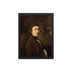 Thomas Gainsborough by Thomas Gainsborough framed print on a plain backdrop in size 12"x16".