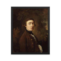 Thomas Gainsborough by Thomas Gainsborough framed print on a plain backdrop in size 16"x20".