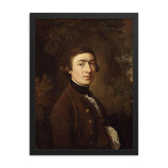 Thomas Gainsborough by Thomas Gainsborough framed print on a plain backdrop in size 18"x24".