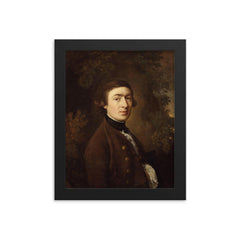 Thomas Gainsborough by Thomas Gainsborough framed print on a plain backdrop in size 8"x10".