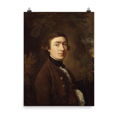 Thomas Gainsborough by Thomas Gainsborough poster on a plain backdrop in size 8"x10".