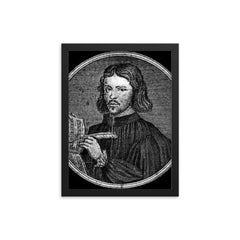 Thomas Tallis framed print on a plain backdrop in size 12"x16".