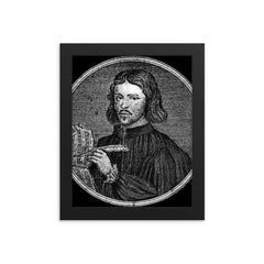 Thomas Tallis framed print on a plain backdrop in size 8"x10".