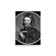 Thomas Tallis poster on a plain backdrop in size 12"x16".