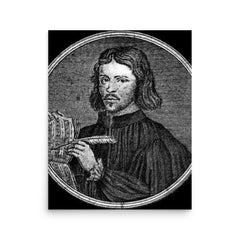 Thomas Tallis poster on a plain backdrop in size 16"x20".