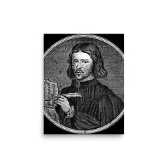 Thomas Tallis poster on a plain backdrop in size 8"x10".